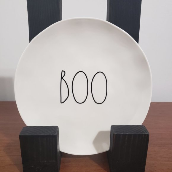 Rae Dunn Small Plate Spooky Boo Melamine Artisan Collection By Magenta Two Piece - Picture 4 of 7
